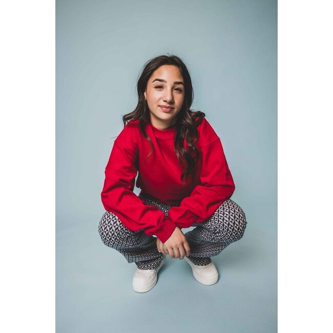 LOOXS 10sixteen Zomer sweater meisjes terry - Scarlet rood