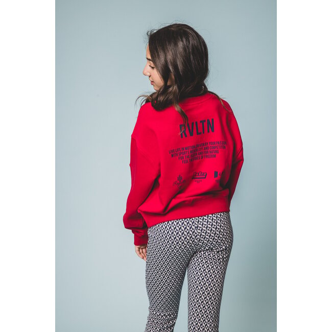 LOOXS 10sixteen Zomer sweater meisjes terry - Scarlet rood