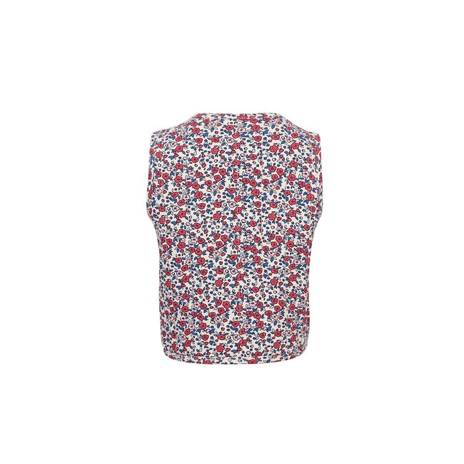 LOOXS Little Zomer gilet meisjes sweat print - AOP bloemen multi