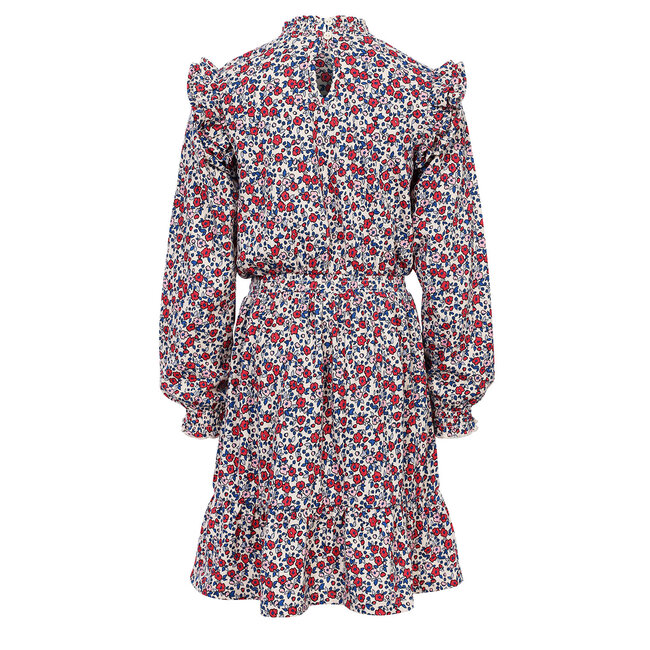 LOOXS Little Zomer jurk meisjes jersy crinkle - AOP bloemen multi