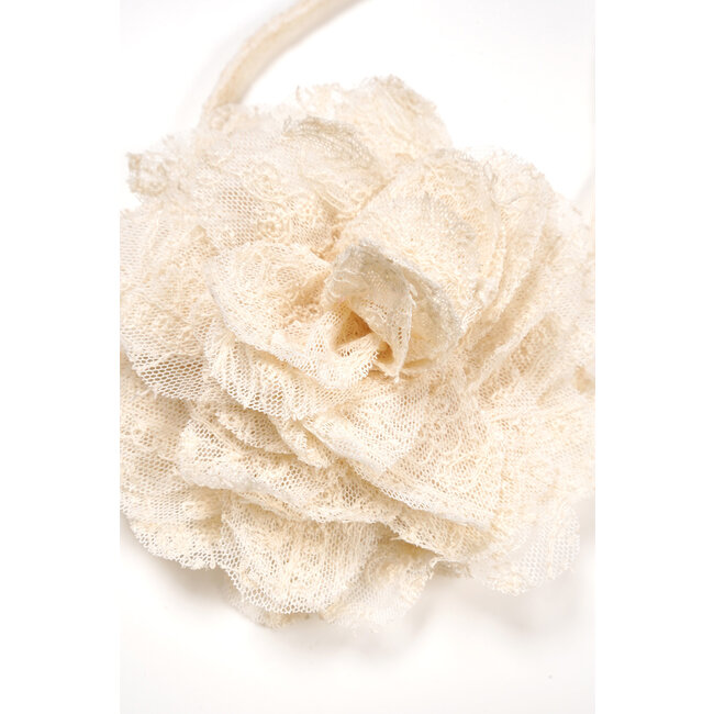 NoNo Zomer riem meisjes Ivoor wit - bloem