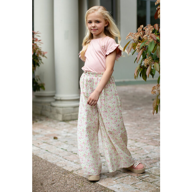 Like Flo Zomer broek meisjes AOP multi - wide leg