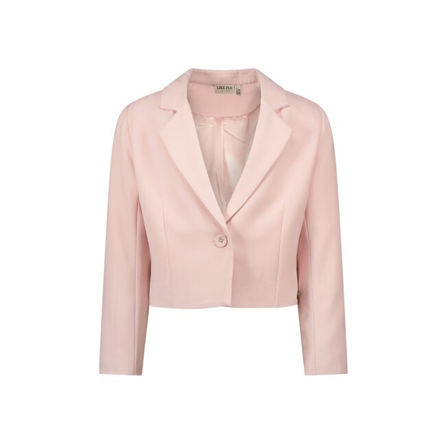 Like Flo Zomer blazer meisjes Licht roze - geweven