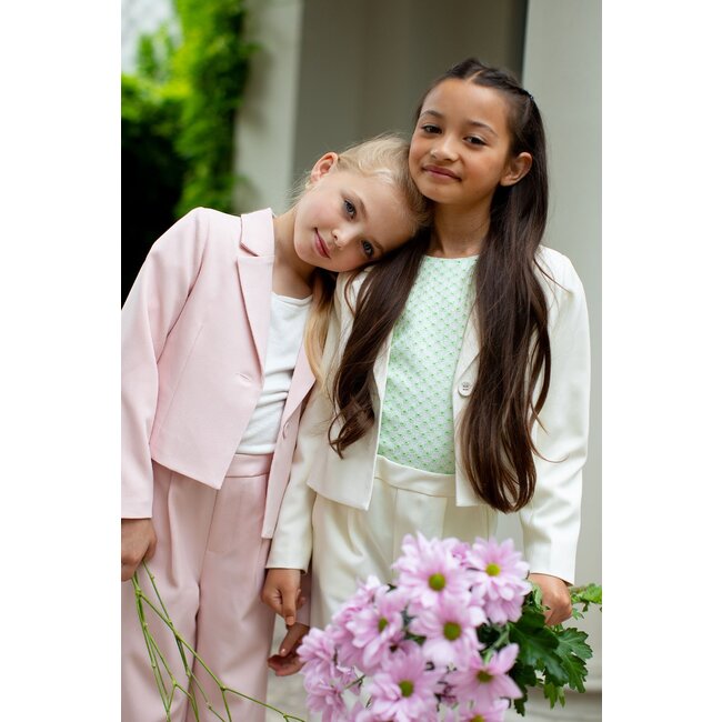 Like Flo Zomer blazer meisjes Off wit - geweven