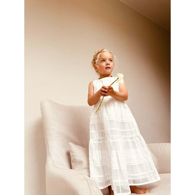 Someone Zomer jurk mouwloos meisjes - ecru - anouk