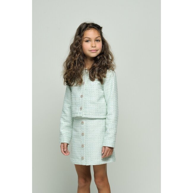 Le Chic Zomer rok meisjes Groen - tweed - Tiana