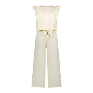 Le Chic Zomer jumpsuit meisjes Off wit - crushed satijn - Kyrola