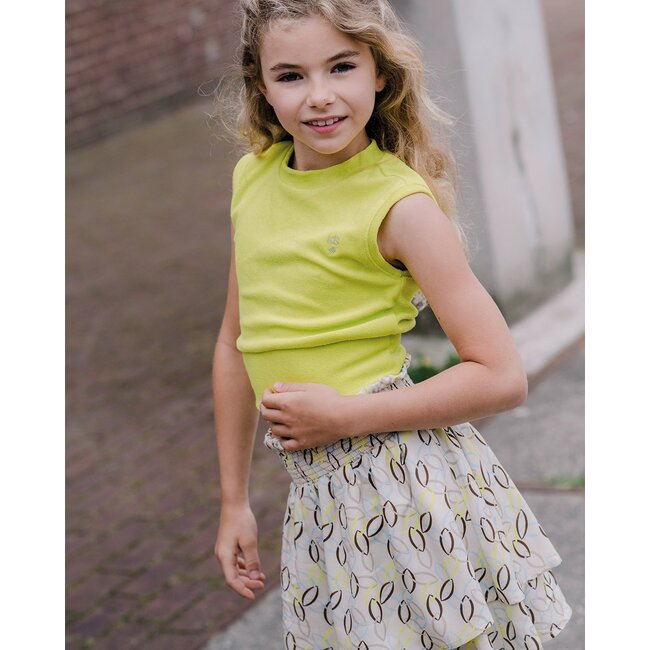 KIEstone Zomer top meisjes - lime groen - Stefani