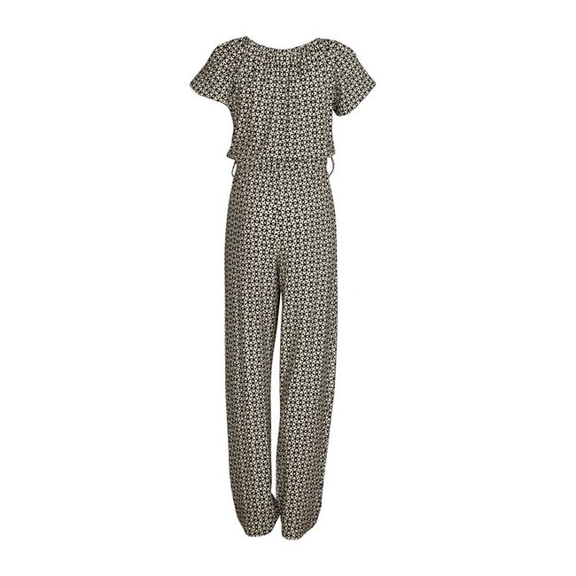 KIEstone Zomer jumpsuit meisjes - grafic zwart/wit - Jacky