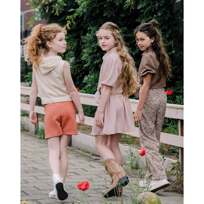 KIEstone Zomer hoodie meisjes - zand - Marleen