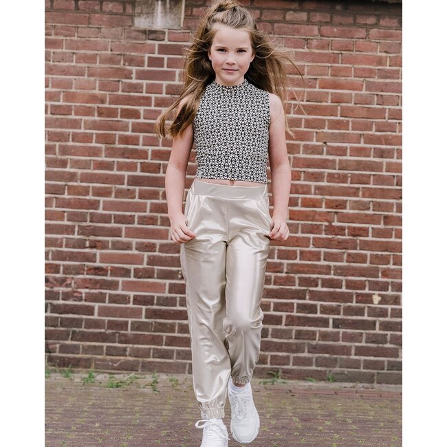 KIEstone Zomer broek meisjes - shiny goud - Sammy