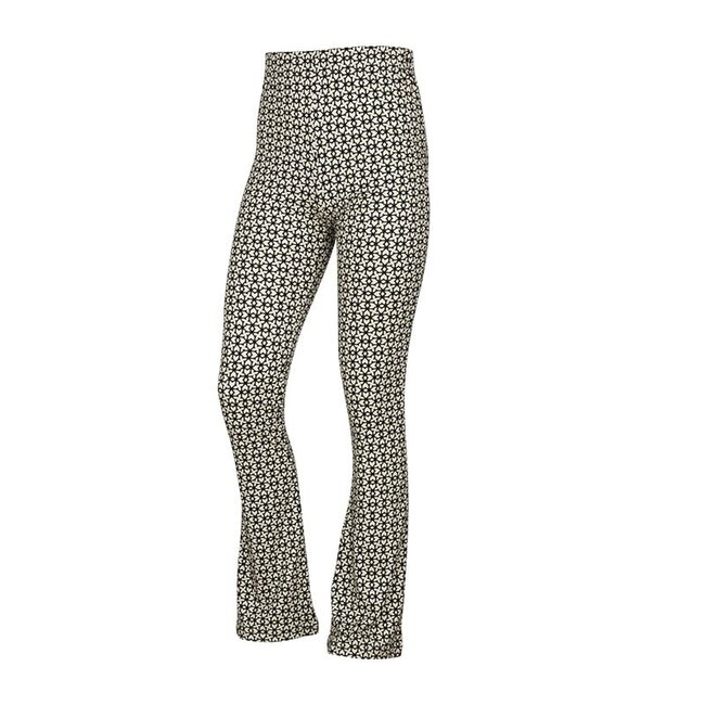KIEstone Zomer broek meisjes - grafic zwart/wit - Flair