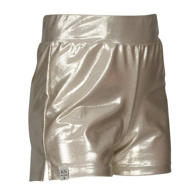 KIEstone Zomer short meisjes - shiny goud - Amalia