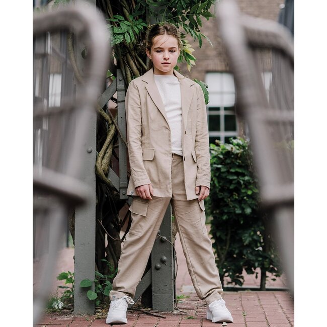 KIEstone Zomer blazer meisjes - zand - Coco