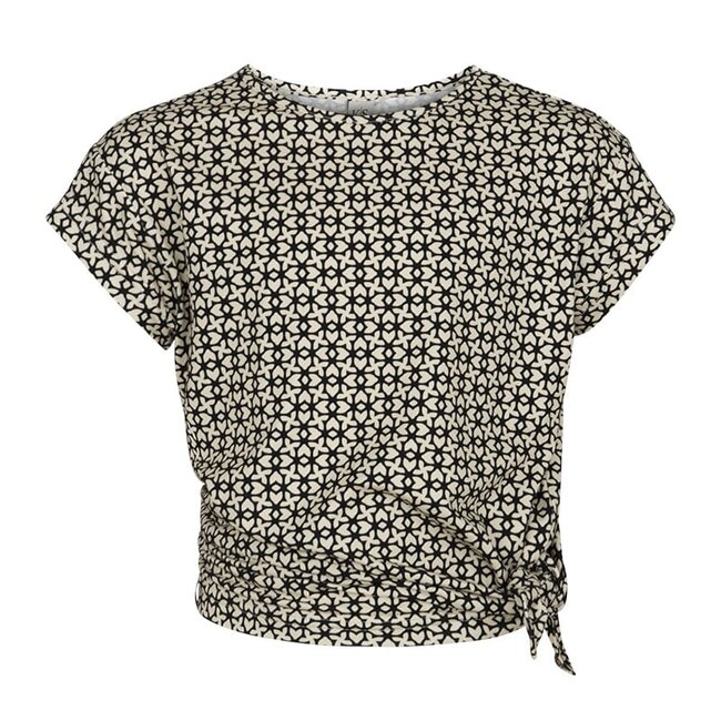 KIEstone Zomer top meisjes - grafic zwart/wit - Didi