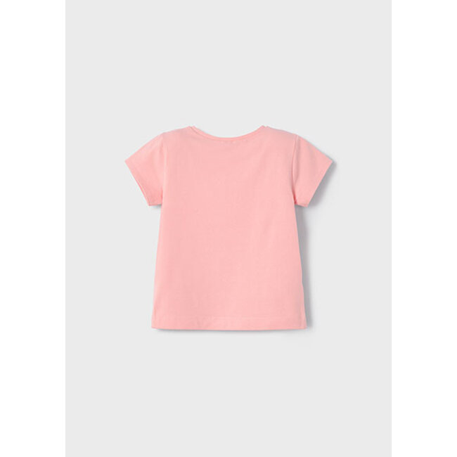 Mayoral Zomer t-shirt S/S meisjes - zalm roze