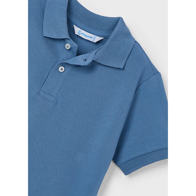 Mayoral Zomer polo shirt S/S jongens - blauw