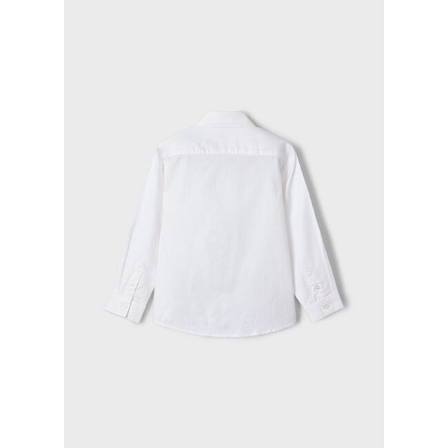 Mayoral Zomer shirt L/S jongens - wit