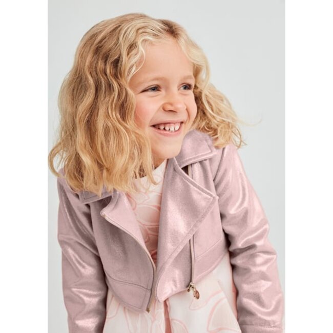 Abel & Lula Zomer biker jasje meisjes - roze