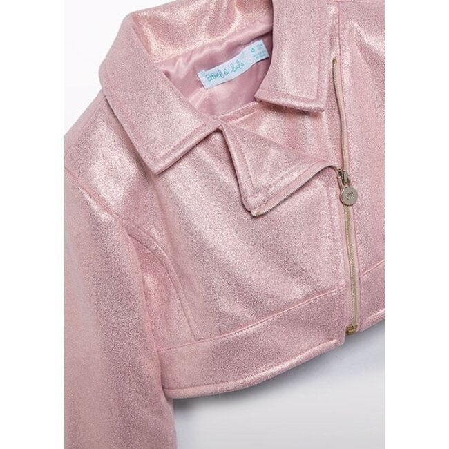 Abel & Lula Zomer biker jasje meisjes - roze