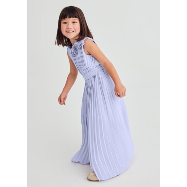 Abel & Lula Zomer jumpsuit geplooid meisjes - lilac paars