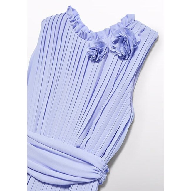 Abel & Lula Zomer jumpsuit geplooid meisjes - lilac paars