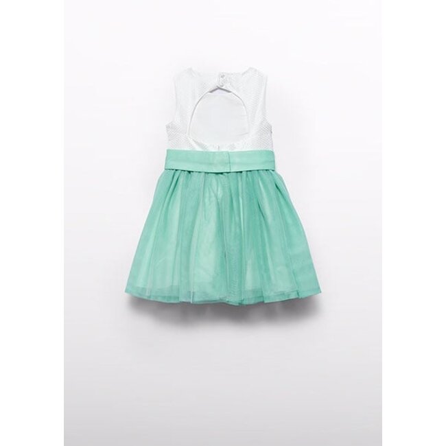 Abel & Lula Zomer jurk meisjes - aloe groen