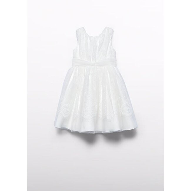 Abel & Lula Zomer jurk kant meisjes - creme wit