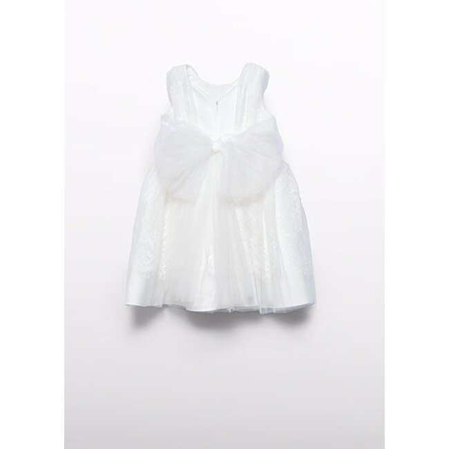 Abel & Lula Zomer jurk kant meisjes - creme wit