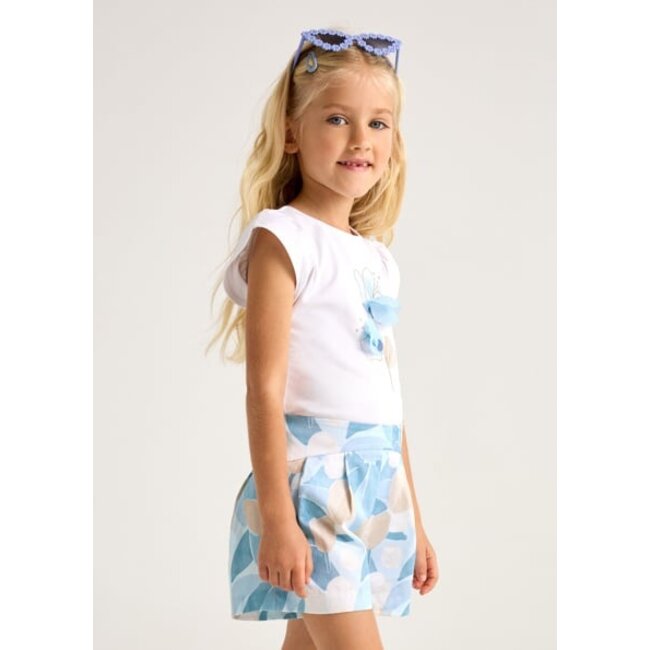 Mayoral Zomer skort print meisjes - blauw