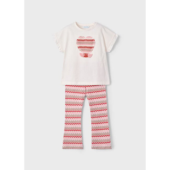 Mayoral Zomer flair broek + top meisjes - zalm roze