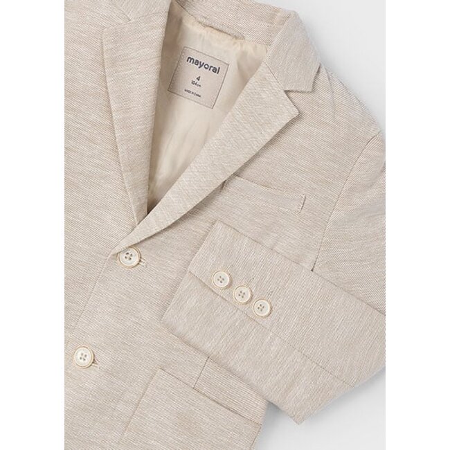 Mayoral Zomer blazer linnen jongens - zand