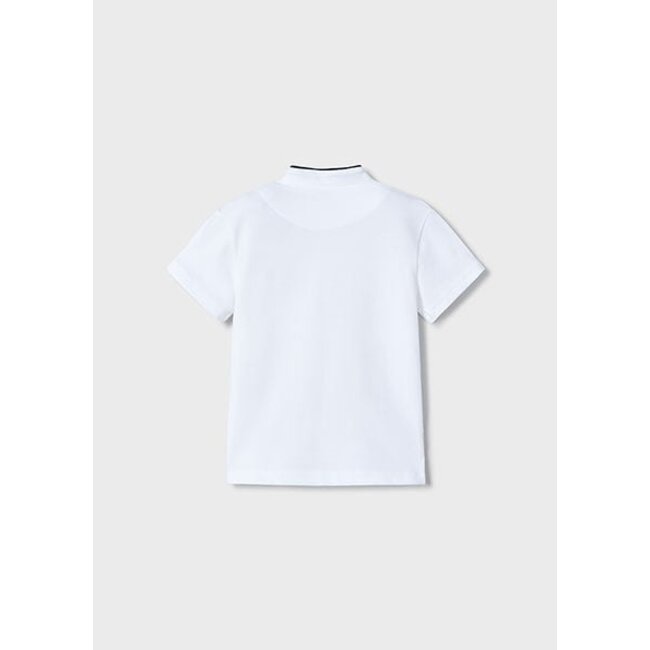 Mayoral Zomer polo shirt S/S jongens - wit