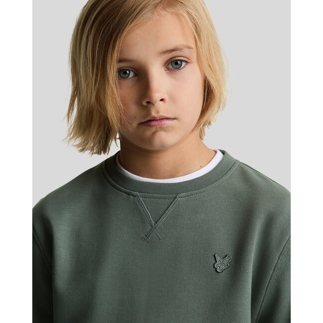 Lyle & Scott winter sweater jongens - Mercurial groen - Tonal