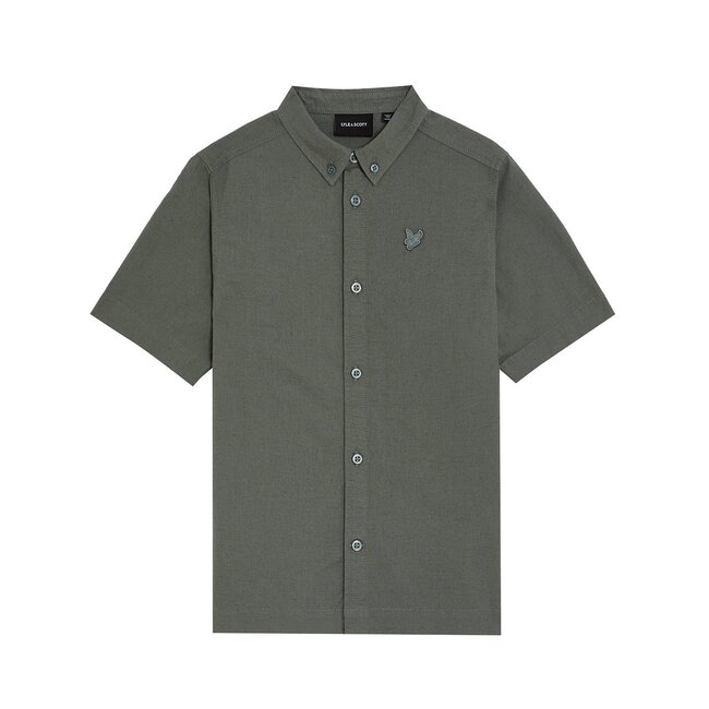 Lyle & Scott zomer blouse S/S jongens - Mercurial groen