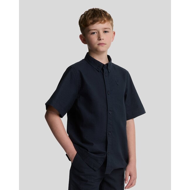 Lyle & Scott zomer blouse S/S jongens - Navy blauw