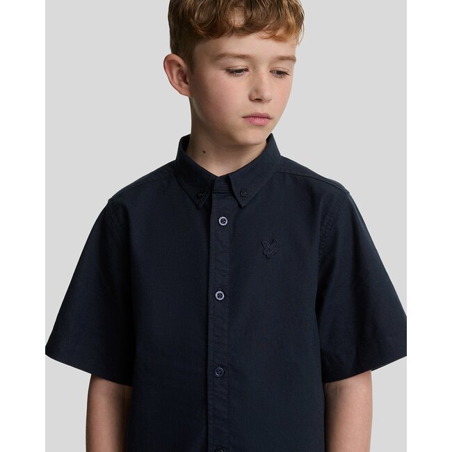 Lyle & Scott zomer blouse S/S jongens - Navy blauw