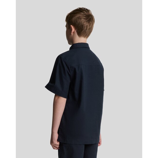 Lyle & Scott zomer blouse S/S jongens - Navy blauw