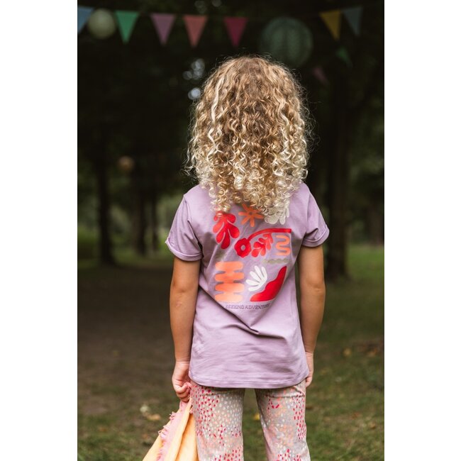 Quapi Zomer shirt meisjes - paars -  Feze