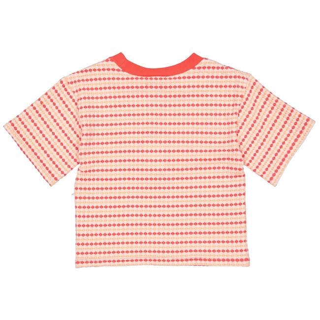 Quapi Zomer shirt meisjes - roze rood -  Filou