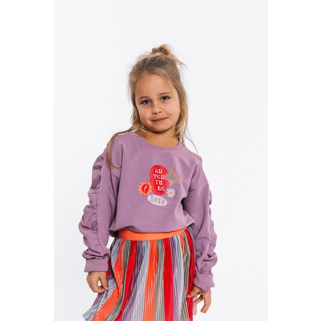 Quapi Zomer sweater meisjes - paars -  Fleur
