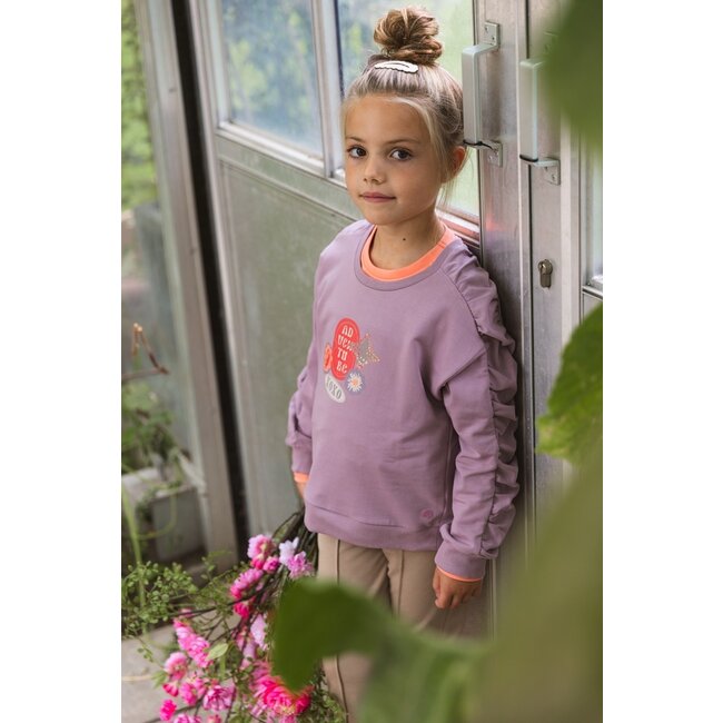 Quapi Zomer sweater meisjes - paars -  Fleur