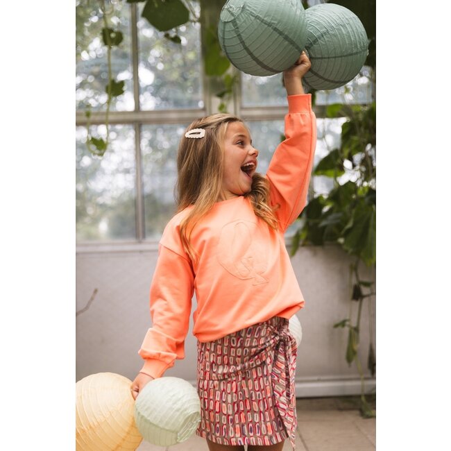 Quapi Zomer sweater meisjes - koraal -  Floor