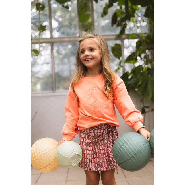 Quapi Zomer rok meisjes - zand - AOP sketch -  Frankie