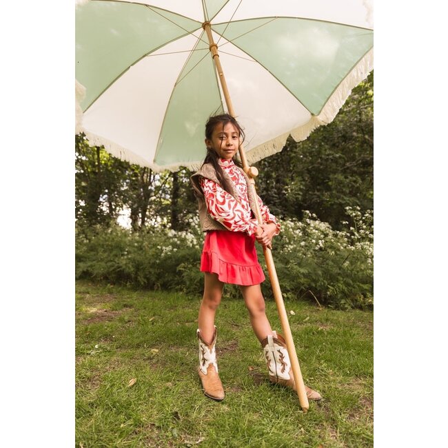 Quapi Zomer rok meisjes - roze rood -  Frida