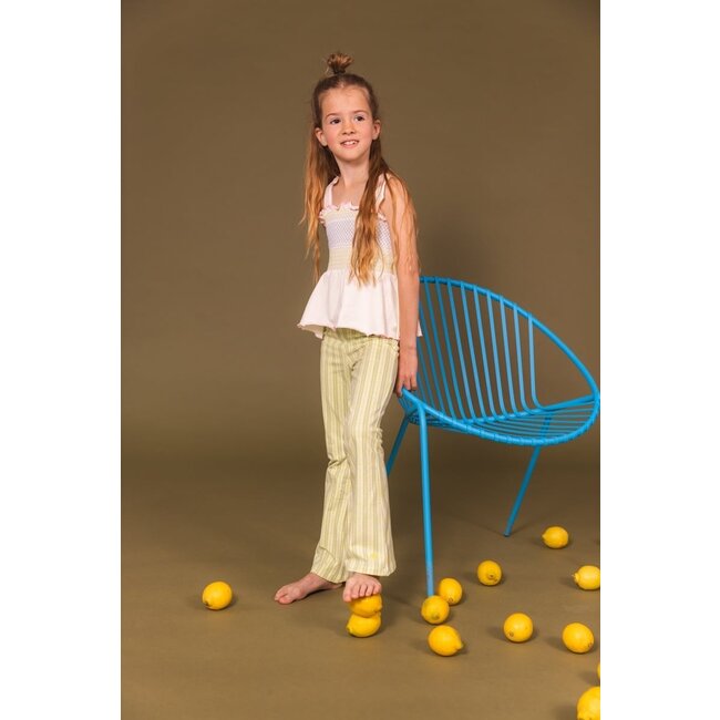 Quapi Zomer broek meisjes - groen - AOP grafisch -  Fymme