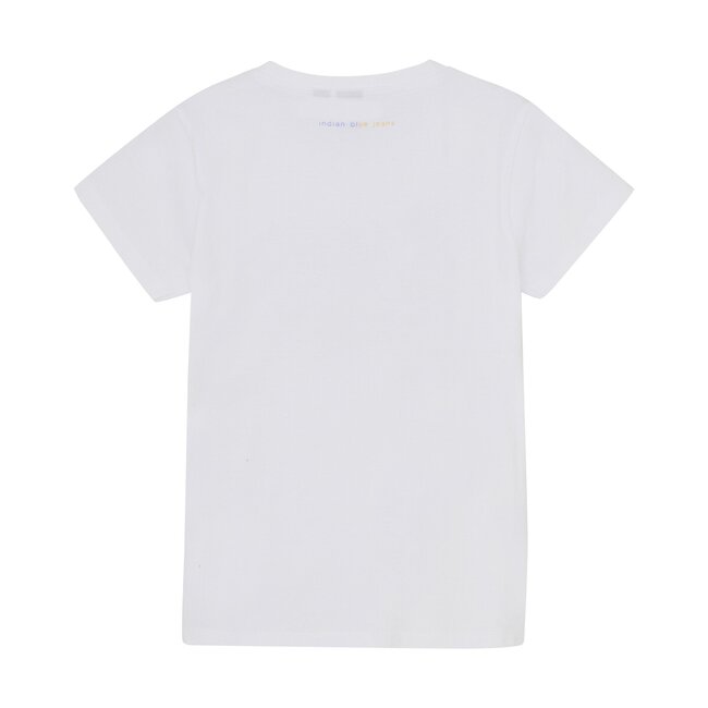 Indian Blue Jeans Zomer T-shirt S/S meisjes - wit - print