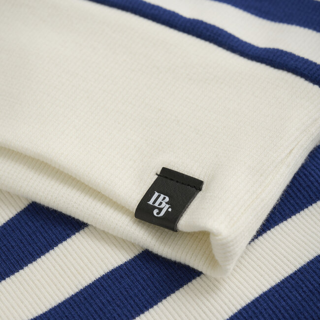 Indian Blue Jeans Zomer T-shirt S/S meisjes - navy blauw - cropped - gestreept - rib