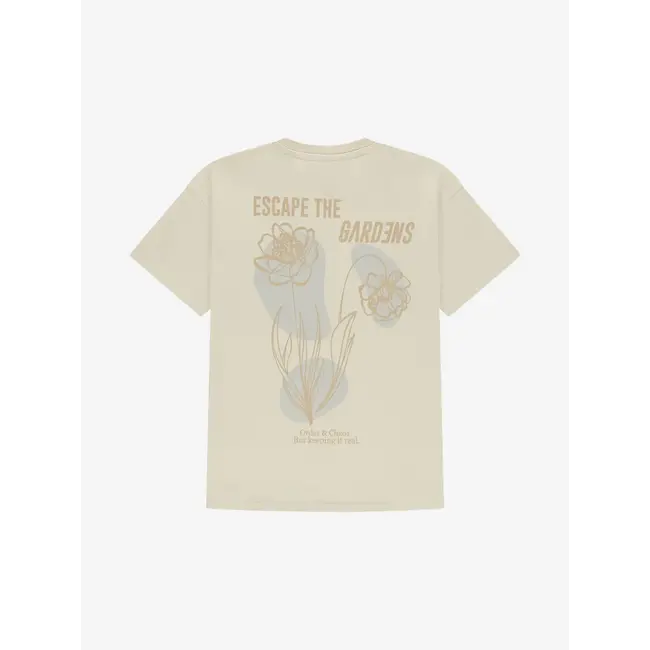 Nik&Nik zomer oversized t-shirt jongens - off wit - Bloom