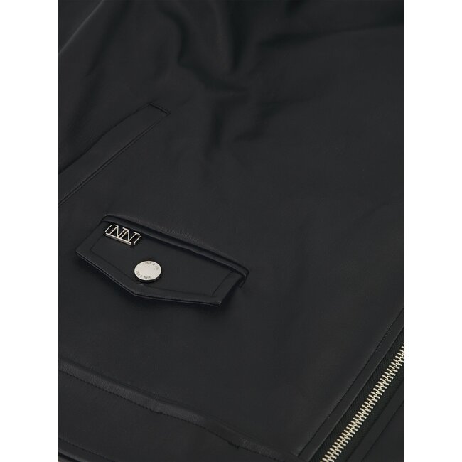 Nik&Nik zomer biker jasje meisjes - zwart - Eyelet